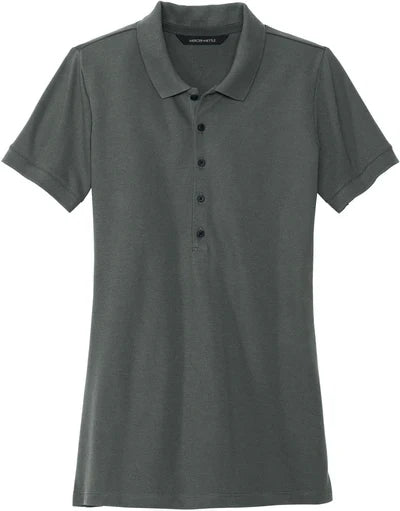 Mercer+Mettle Ladies Stretch Heavyweight Pique Polo with custom logo embroidery