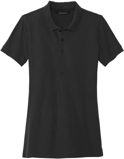 Mercer+Mettle Ladies Stretch Heavyweight Pique Polo with custom logo embroidery