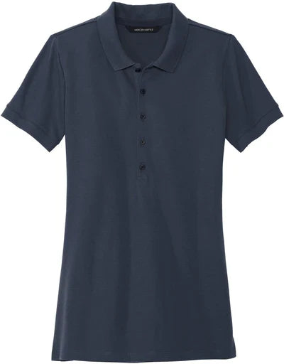 Mercer+Mettle Ladies Stretch Heavyweight Pique Polo with custom logo embroidery
