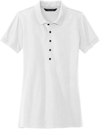Mercer+Mettle Ladies Stretch Heavyweight Pique Polo with custom logo embroidery