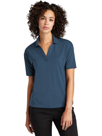 Mercer+Mettle Women’s Stretch Jersey Polo with custom logo embroidery
