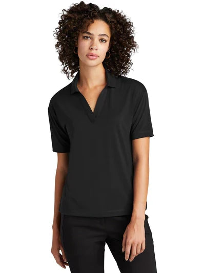 Mercer+Mettle Women’s Stretch Jersey Polo with custom logo embroidery
