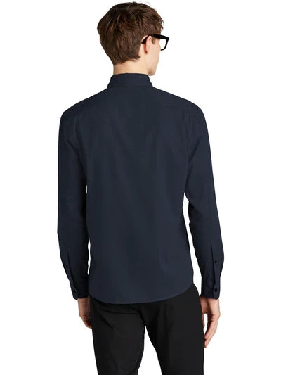 Mercer+Mettle Long Sleeve Stretch Woven Shirt with custom logo embroidery
