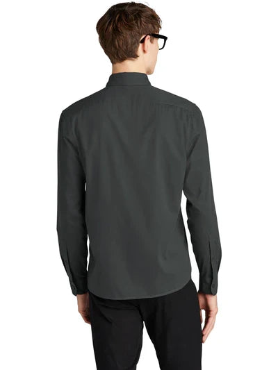 Mercer+Mettle Long Sleeve Stretch Woven Shirt with custom logo embroidery