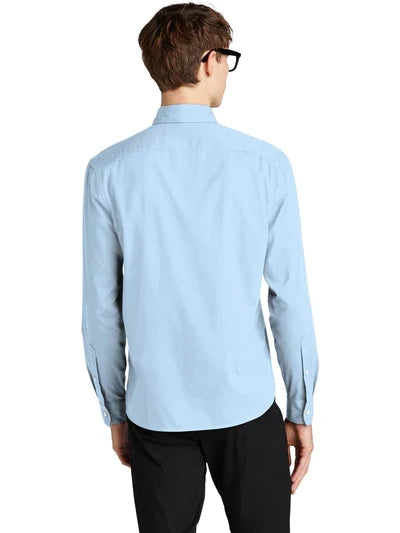 Mercer+Mettle Long Sleeve Stretch Woven Shirt with custom logo embroidery