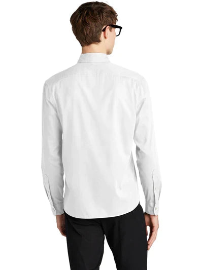 Mercer+Mettle Long Sleeve Stretch Woven Shirt with custom logo embroidery