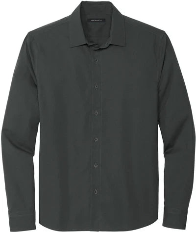 Mercer+Mettle Long Sleeve Stretch Woven Shirt with custom logo embroidery