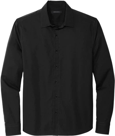 Mercer+Mettle Long Sleeve Stretch Woven Shirt with custom logo embroidery