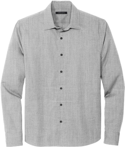 Mercer+Mettle Long Sleeve Stretch Woven Shirt with custom logo embroidery