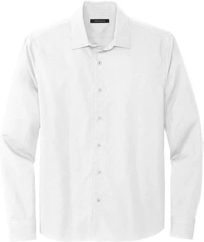 Mercer+Mettle Long Sleeve Stretch Woven Shirt with custom logo embroidery