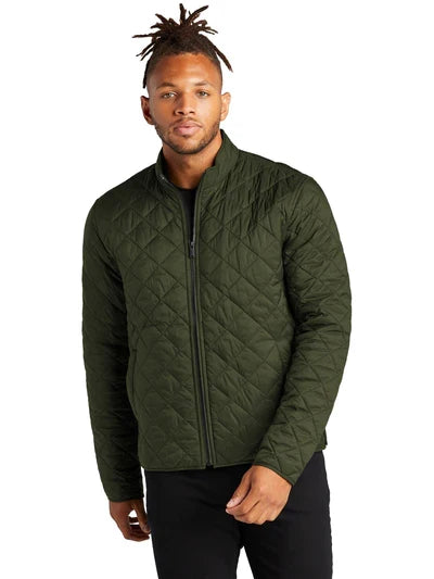 Mercer+Mettle Quilted Full-Zip Jacket with custom logo embroidery