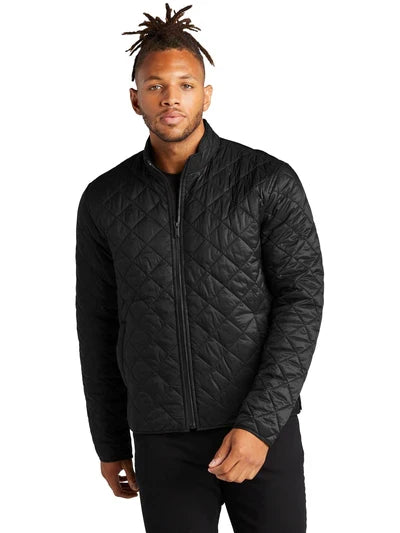 Mercer+Mettle Quilted Full-Zip Jacket with custom logo embroidery