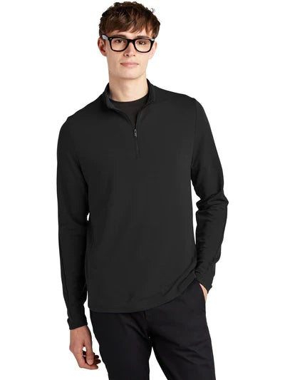 Mercer+Mettle Stretch 1/4-Zip Pullover with custom logo embroidery