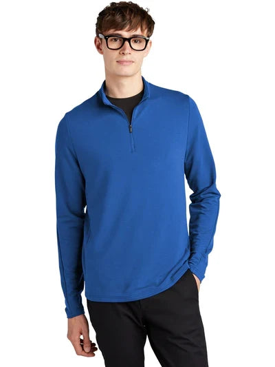 Mercer+Mettle Stretch 1/4-Zip Pullover with custom logo embroidery