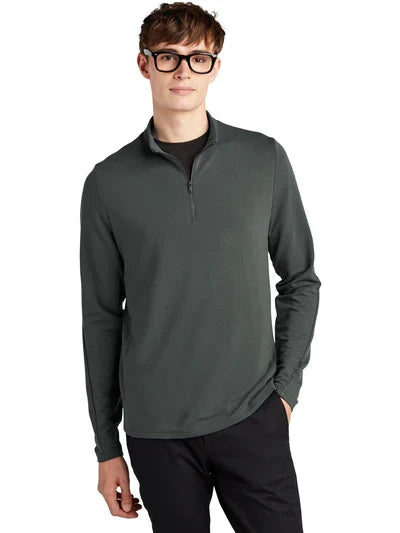 Mercer+Mettle Stretch 1/4-Zip Pullover with custom logo embroidery