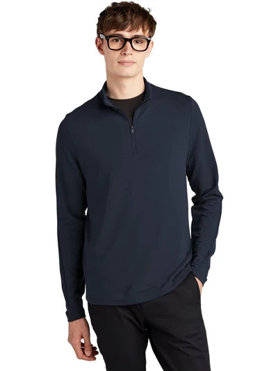 Mercer+Mettle Stretch 1/4-Zip Pullover with custom logo embroidery