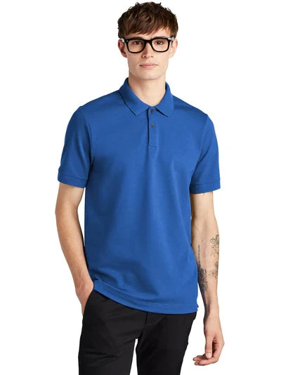 Mercer+Mettle Stretch Heavyweight Pique Polo with custom logo embroidery