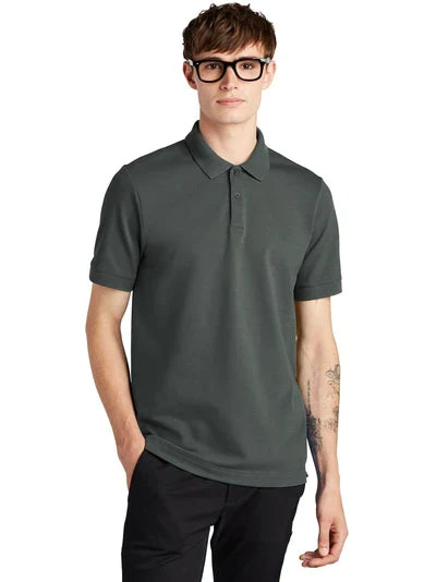 Mercer+Mettle Stretch Heavyweight Pique Polo with custom logo embroidery