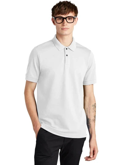 Mercer+Mettle Stretch Heavyweight Pique Polo with custom logo embroidery