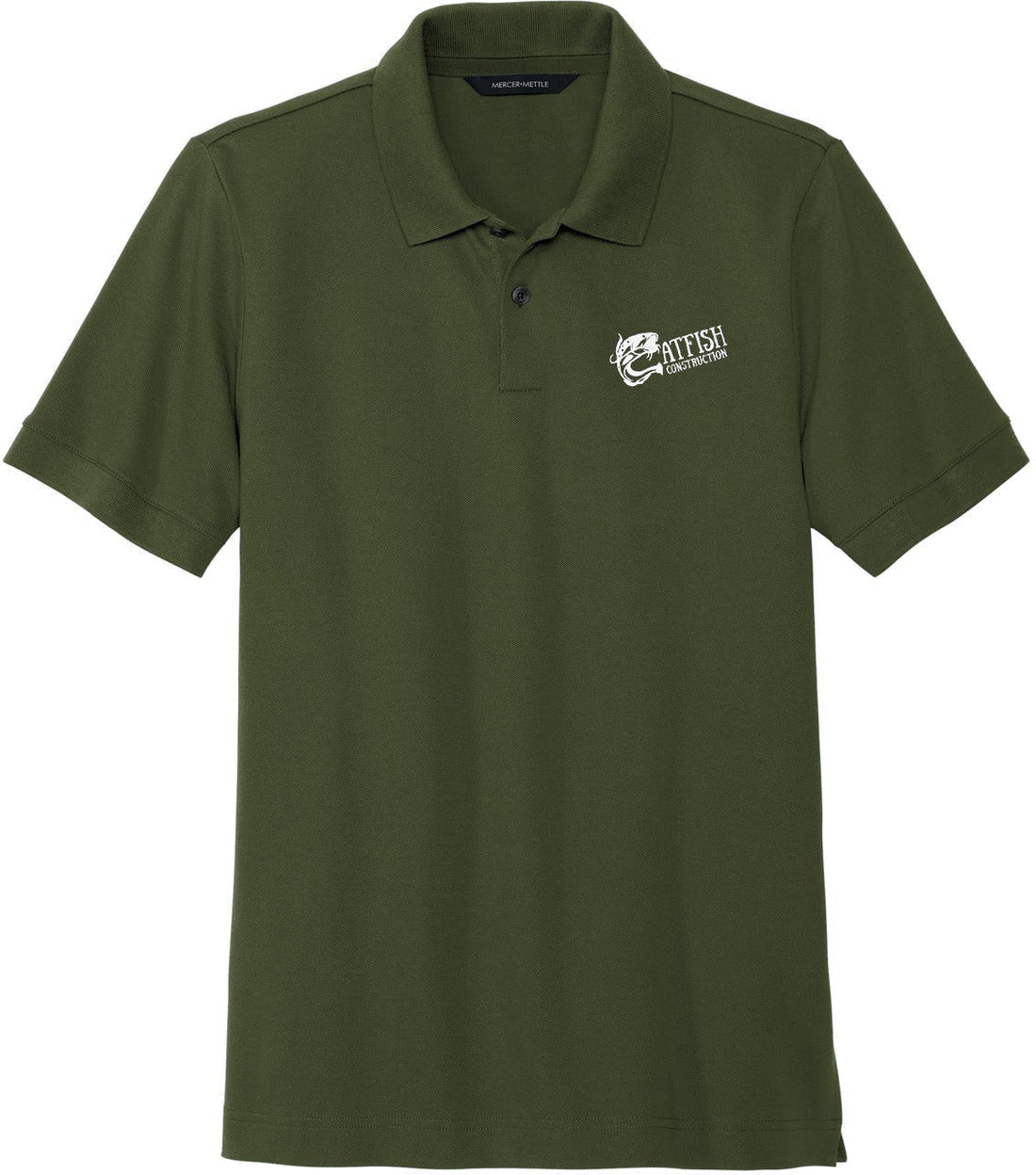 Mercer+Mettle Stretch Heavyweight Pique Polo with custom logo embroidery