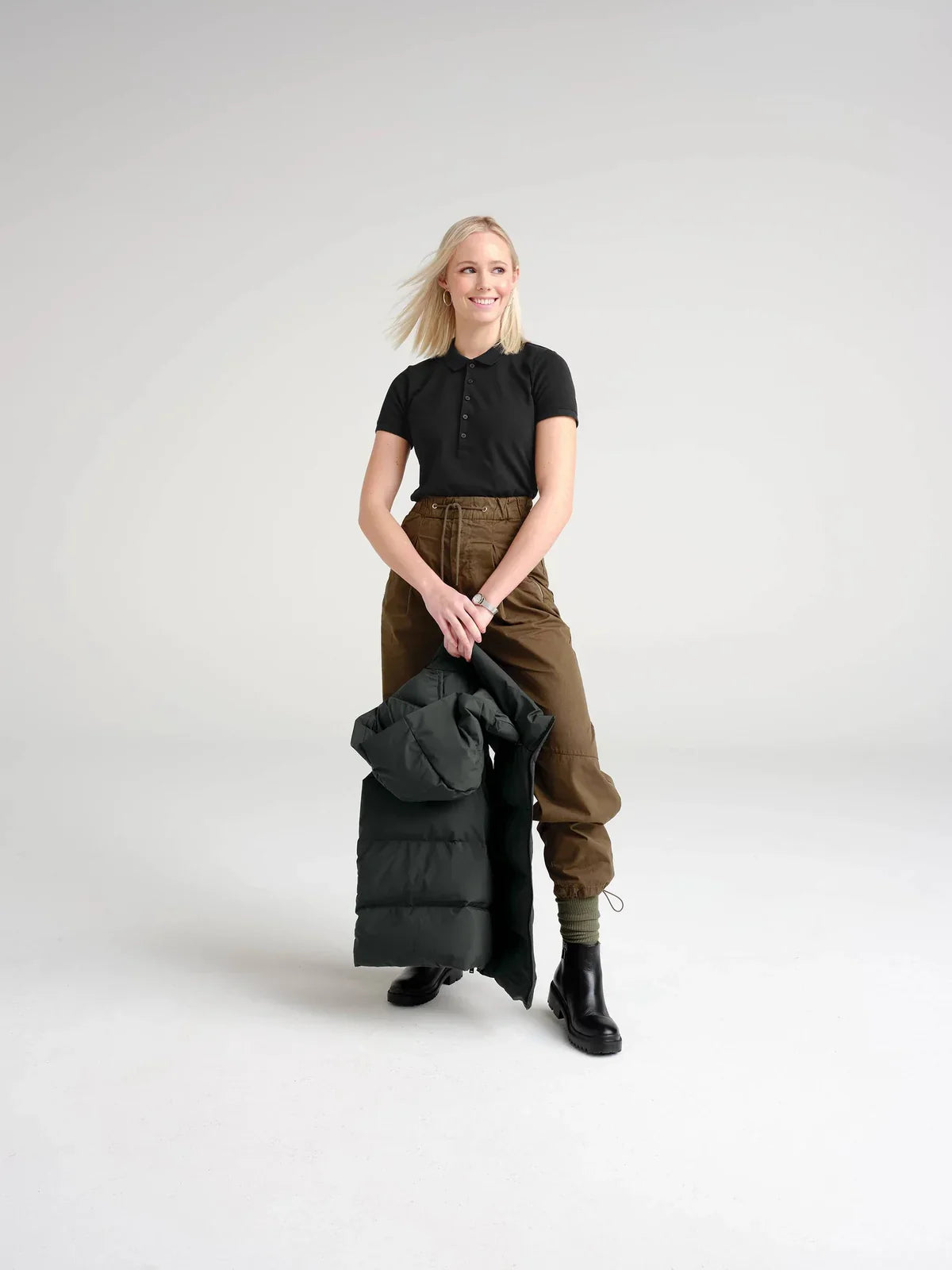 Mercer+Mettle Ladies Stretch Heavyweight Pique Polo with custom logo embroidery