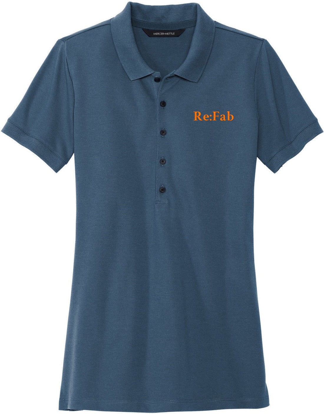 Mercer+Mettle Ladies Stretch Heavyweight Pique Polo with custom logo embroidery