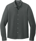 Mercer+Mettle Stretch Jersey Long Sleeve Shirt with custom logo embroidery