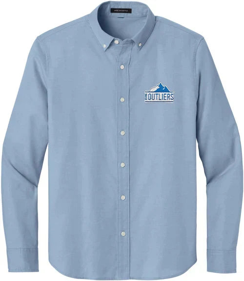 Mercer+Mettle Long Sleeve Modern Oxford Shirt with custom logo embroidery