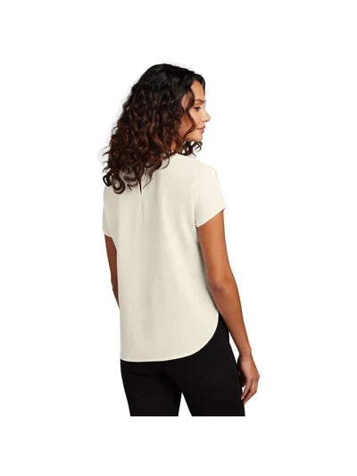 Mercer+Mettle Women's Stretch Crepe Crew with custom logo embroidery