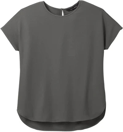 Mercer+Mettle Women's Stretch Crepe Crew with custom logo embroidery