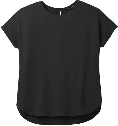 Mercer+Mettle Women's Stretch Crepe Crew with custom logo embroidery