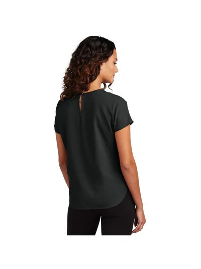Mercer+Mettle Women's Stretch Crepe Crew with custom logo embroidery