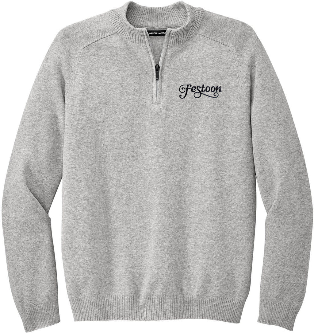 Mercer+Mettle 1/4-Zip Sweater with custom logo embroidery