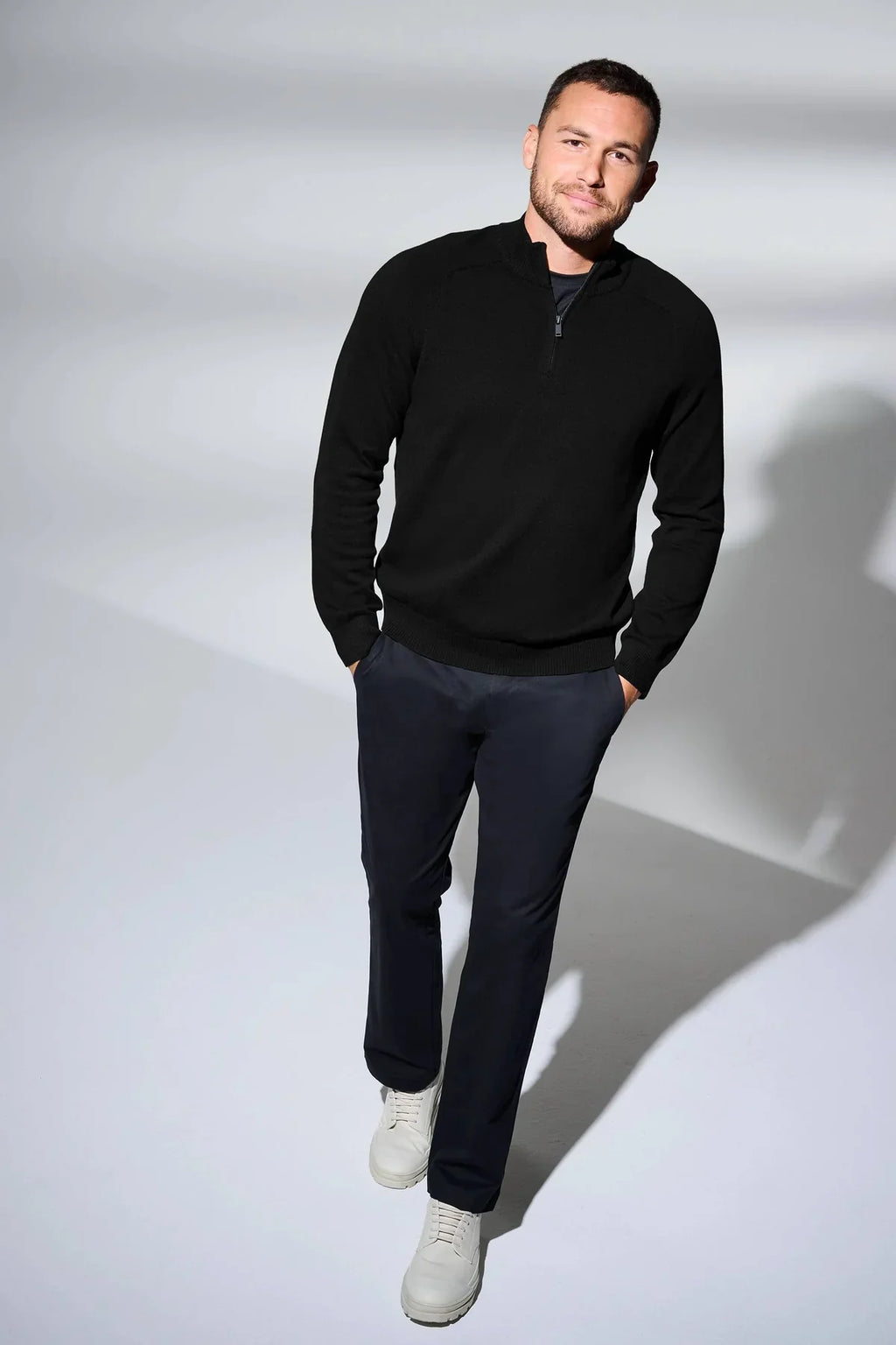 Mercer+Mettle 1/4-Zip Sweater with custom logo embroidery