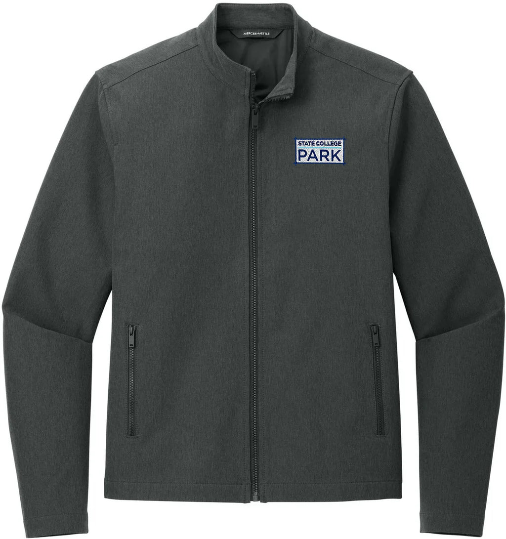 Mercer+Mettle Stretch Soft Shell Jacket with custom logo embroidery
