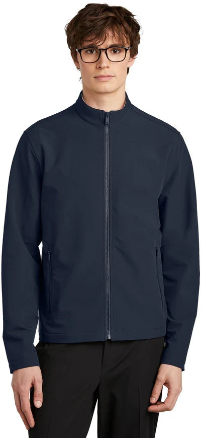 Mercer+Mettle Stretch Soft Shell Jacket with custom logo embroidery