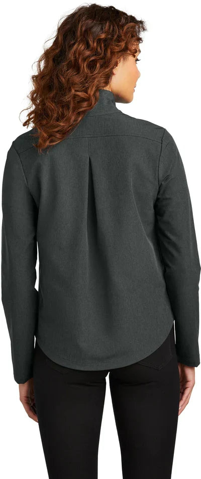 Mercer+Mettle Ladies Stretch Soft Shell Jacket with custom logo embroidery