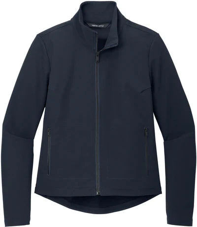 Mercer+Mettle Ladies Stretch Soft Shell Jacket with custom logo embroidery
