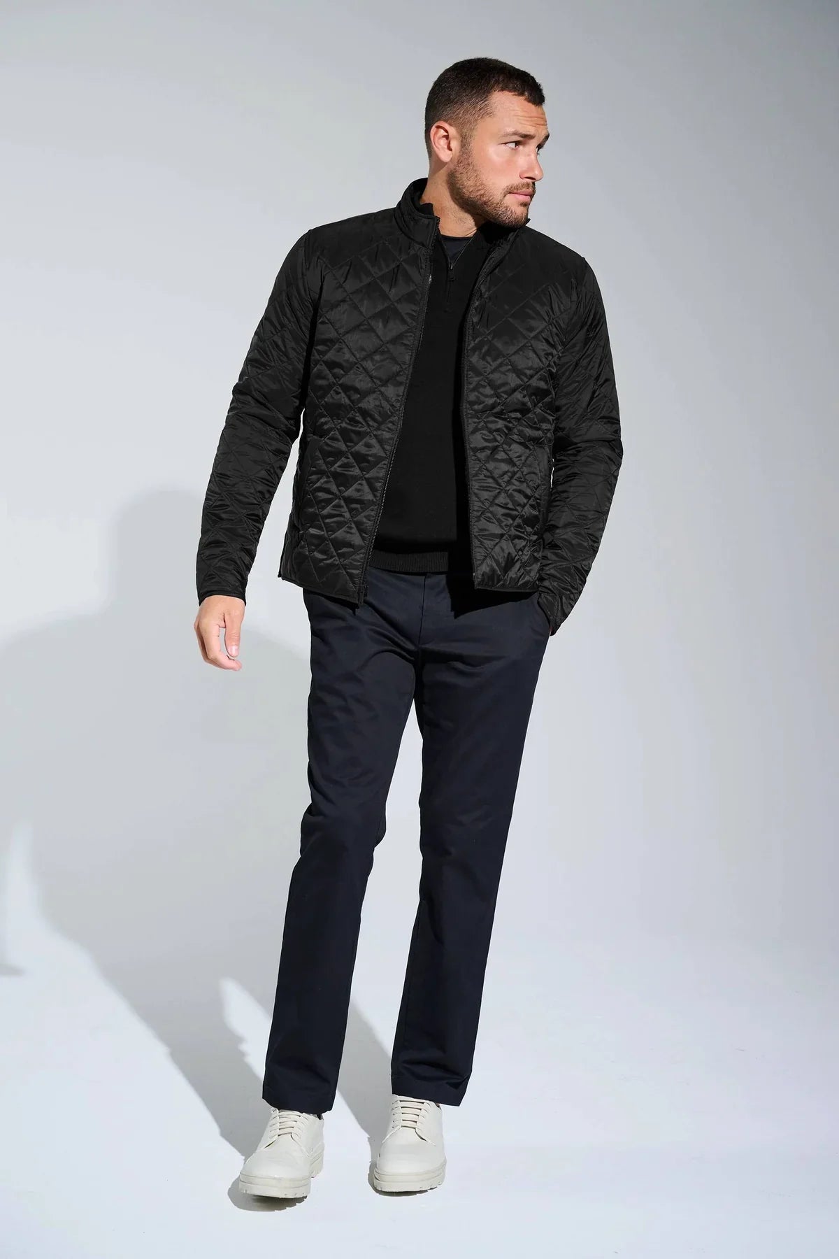 Mercer+Mettle Quilted Full-Zip Jacket with custom logo embroidery