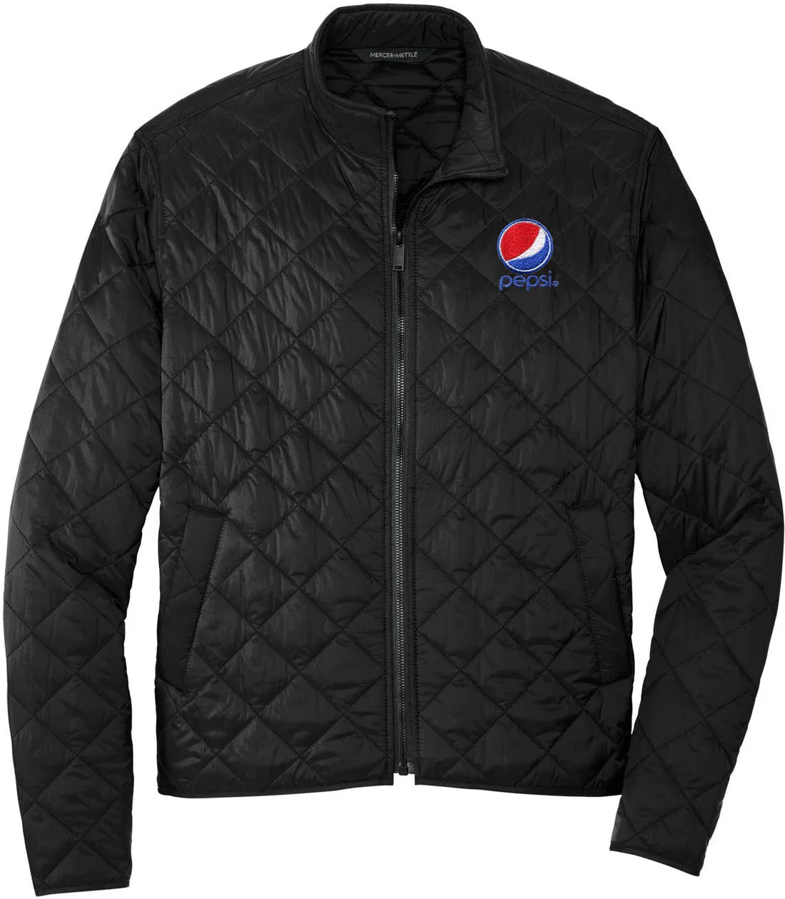 Mercer+Mettle Quilted Full-Zip Jacket with custom logo embroidery