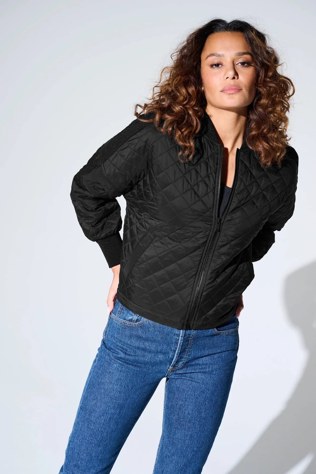 Mercer+Mettle Women’s Boxy Quilted Jacket with custom logo embroidery