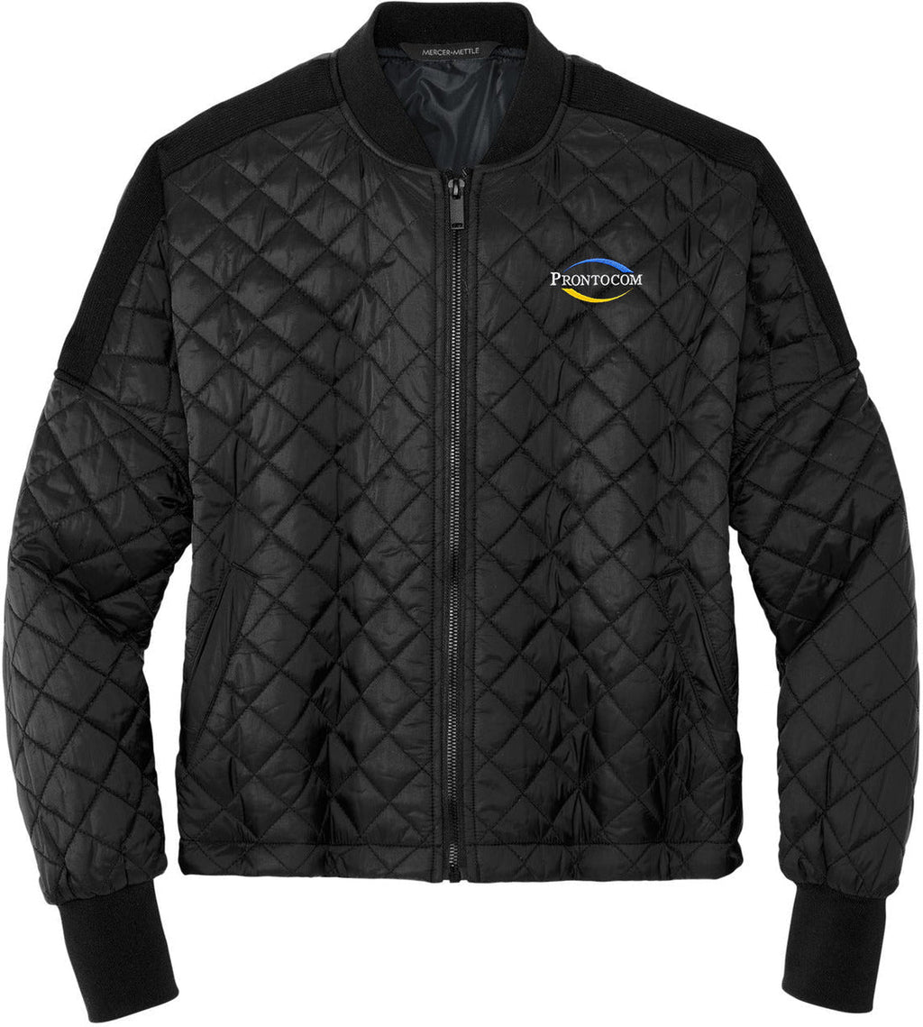 Mercer+Mettle Women’s Boxy Quilted Jacket with custom logo embroidery