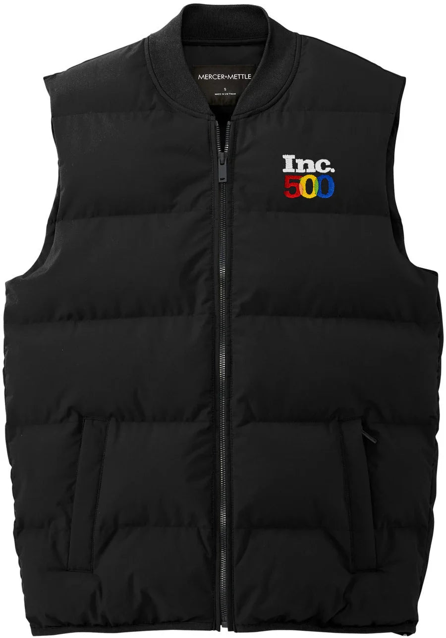 Mercer+Mettle Puffy Vest with custom logo embroidery