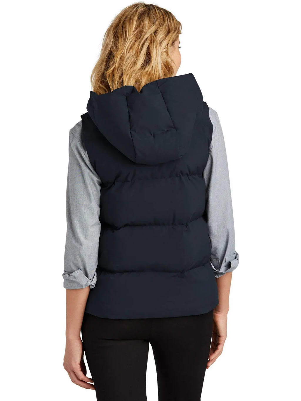 Mercer+Mettle Women’s Puffy Vest with custom logo embroidery