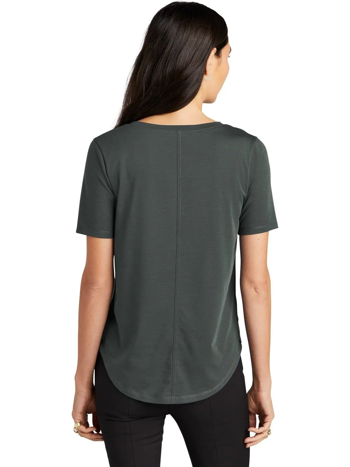 Mercer+Mettle Ladies Stretch Jersey Relaxed Scoop with custom logo embroidery