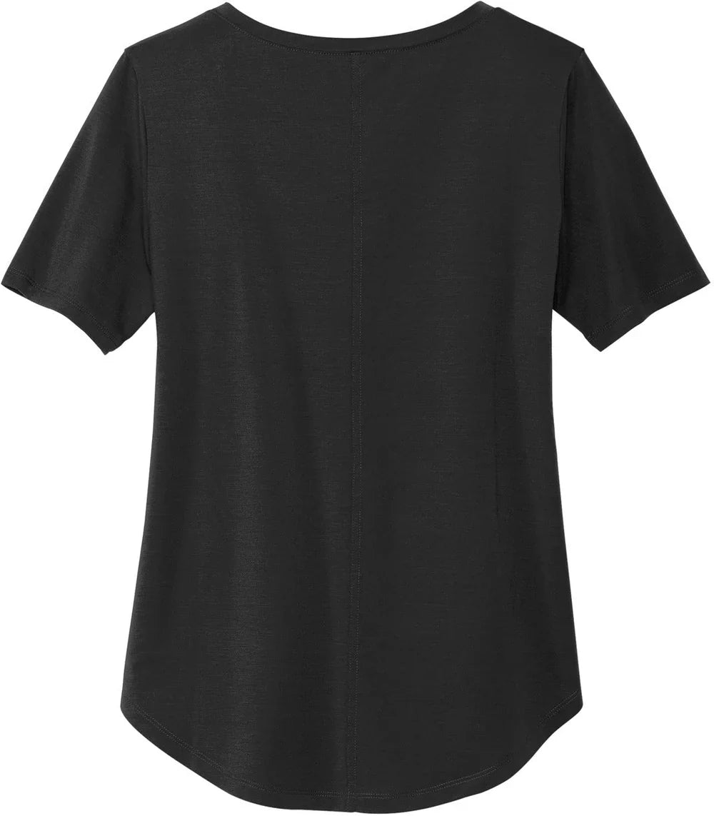 Mercer+Mettle Ladies Stretch Jersey Relaxed Scoop with custom logo embroidery