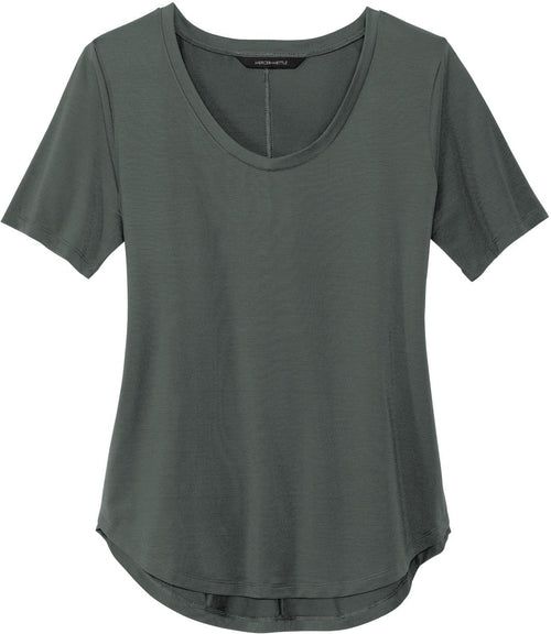 Mercer+Mettle Ladies Stretch Jersey Relaxed Scoop with custom logo embroidery
