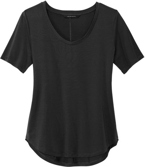 Mercer+Mettle Ladies Stretch Jersey Relaxed Scoop with custom logo embroidery