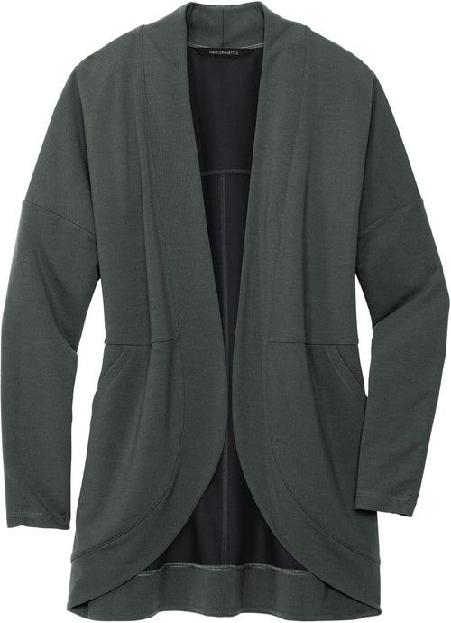 Mercer+Mettle Women’s Stretch Open-Front Cardigan with custom logo embroidery