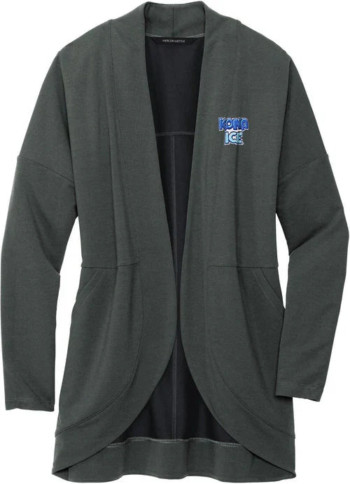 Mercer+Mettle Women’s Stretch Open-Front Cardigan with custom logo embroidery